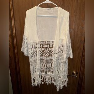 White Lace Cardigan